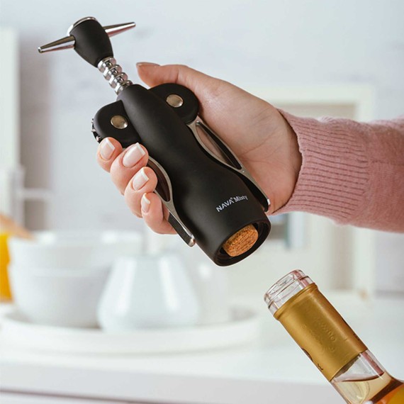Openers NAVA 10-111-026 WINE OPENER BLACK 