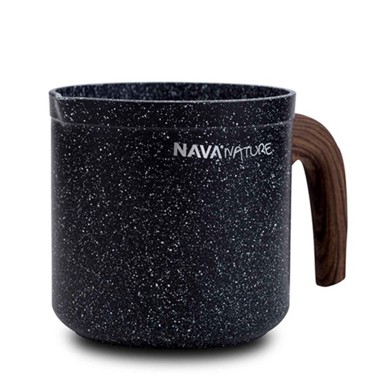 Casserols NAVA 10-144-123 STONE NATURE MILK POT 11CM 