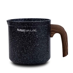 Casserols NAVA 10-144-123 STONE NATURE MILK POT 11CM 