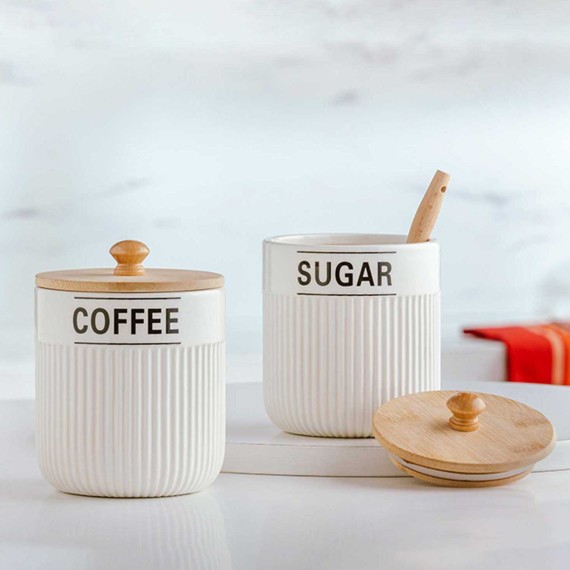Jar NAVA 10-191-008 COFFEE-SUGAR SET 2PC 850ML 