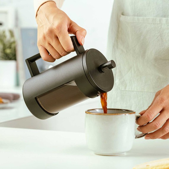 Kettles/tea makers NAVA 10-225-014 GLASS MISTY 800ML BLACK 