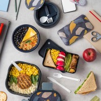 Пищевые контайнеры NAVA 10-259-002 PLASTIC LUNCH BOX WE CARE BLUE 800ML 