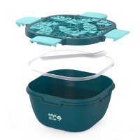 Մթերքի տարաներ NAVA 10-259-030 PLASTIC LUNCH BOX WE CARE PETROL BLUE 1700ML 