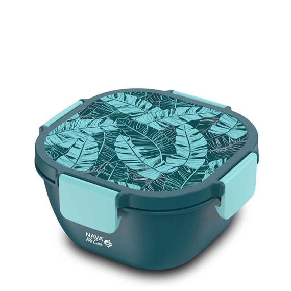 Մթերքի տարաներ NAVA 10-259-030 PLASTIC LUNCH BOX WE CARE PETROL BLUE 1700ML 