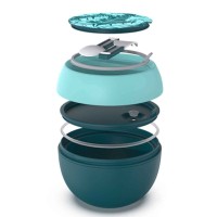 Пищевые контайнеры NAVA 10-259-031 PLASTIC LUNCH BOX WE CARE PETROL BLUE 800ML 