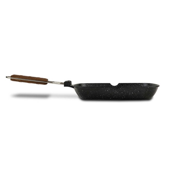 Сковорода NAVA 10-008-001 STONE  NATURE GRILL FOLDING HANDLE 28CM 