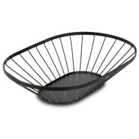 Fruit basket NAVA 10-100-032 METAL BLACK OVAL MISTY 40CM 