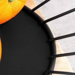 Fruit basket NAVA 10-100-032 METAL BLACK OVAL MISTY 40CM 
