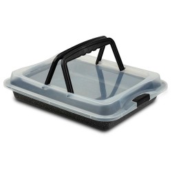 Форма NAVA 10-103-151 RECTAN. W/LID NATURE 40CM 
