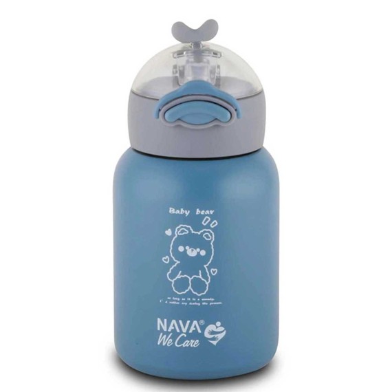 Water bottle NAVA 10-110-002 S.STEEL WE CARE BLUE 350ML 