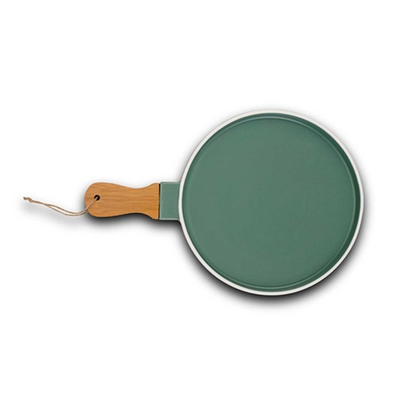 Тарелка NAVA 10-263-125 TERRESTRIAL EMERALD W/BAMBOO HANDLE 4/27CM 