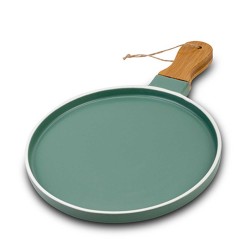 Тарелка NAVA 10-263-125 TERRESTRIAL EMERALD W/BAMBOO HANDLE 4/27CM 