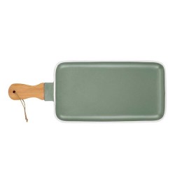 Тарелка NAVA 10-263-130 TERRESTRIAL EMERALD W/BAMBOO HANDLE 47/18CM 