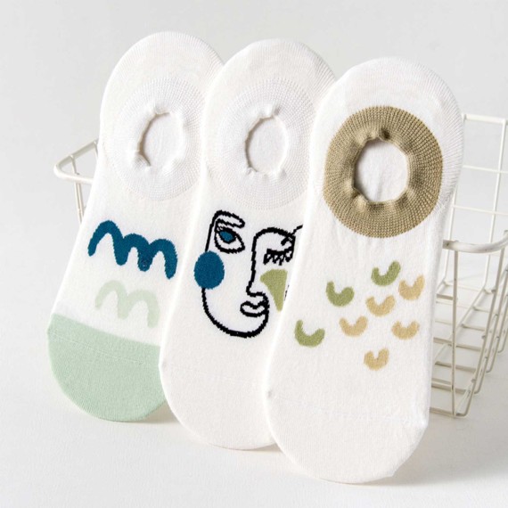 Գուլպա XIMI 6941963905596 ARTISTIC STYLE BREATHABLE COMFORTABLE WOMENS NO SHOW SOCKS 2 PAIRS (905596)