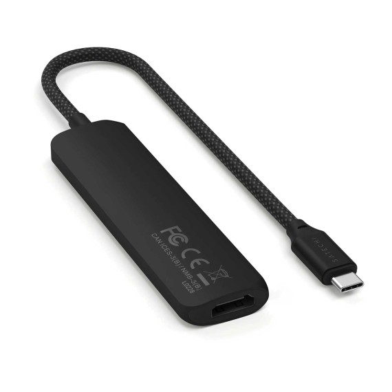 Usb-узел SATECHI 4-in-1 USB-C Slim Multiport Adapter 4K (Black) (ST-P4SK)