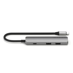 Usb-hub SATECHI 4-in-1 USB-C Slim Multiport Adapter 4K (Space Gray) (ST-P4SM)
