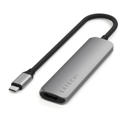 Usb-hub SATECHI 4-in-1 USB-C Slim Multiport Adapter 4K (Space Gray) (ST-P4SM)