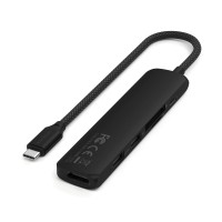 Usb-hub SATECHI 6-in-1 USB-C Slim Multiport Adapter (Black) (ST-P6SK)