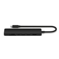 Usb-hub SATECHI 7-in-1 USB-C Slim Multiport Adapter with Ethernet (Black) (ST-P7SK)