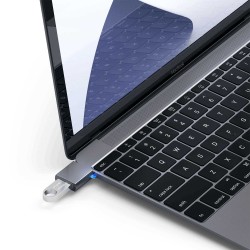Usb переходник SATECHI Aluminium Type-C to USB-A 3.0 Adapter (Space Gray) (ST-TCUAM)