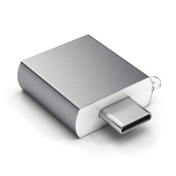 Usb переходник SATECHI Aluminium Type-C to USB-A 3.0 Adapter (Space Gray) (ST-TCUAM)
