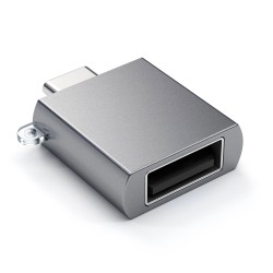 Usb переходник SATECHI Aluminium Type-C to USB-A 3.0 Adapter (Space Gray) (ST-TCUAM)