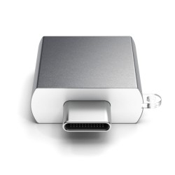 Usb переходник SATECHI Aluminium Type-C to USB-A 3.0 Adapter (Space Gray) (ST-TCUAM)