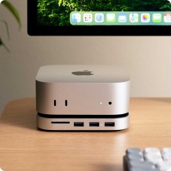 Usb-hub SATECHI Mac Mini M4 Stand & Hub witch SSD Enclosure (ST-GNMMES)