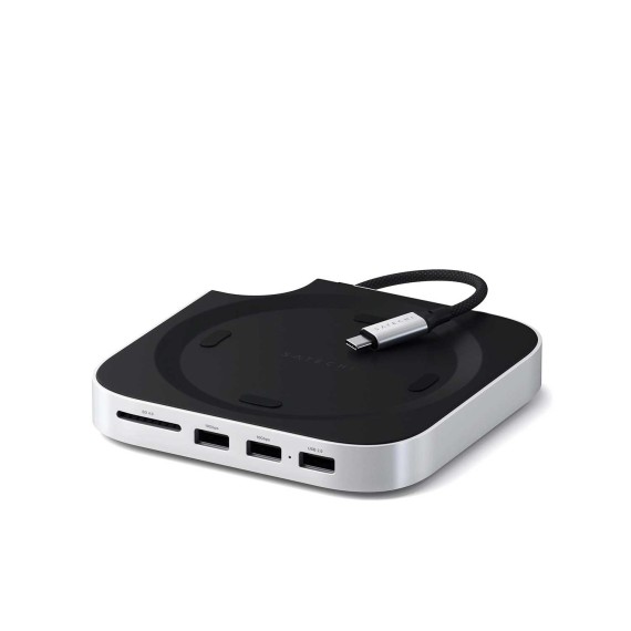 Usb-узел SATECHI Mac Mini M4 Stand & Hub witch SSD Enclosure (ST-GNMMES)