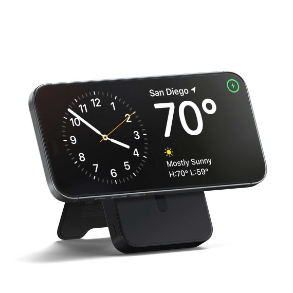 Внешние зарядные устройства SATECHI OntheGo 10000mAh Magnetic Qi2 USB-C PD witch Stand (Black) (ST-B10Q2SK)