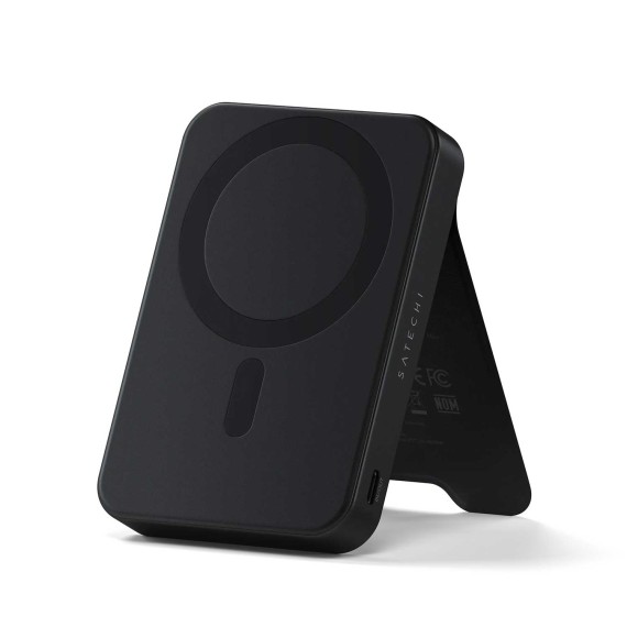 Внешние зарядные устройства SATECHI OntheGo 10000mAh Magnetic Qi2 USB-C PD witch Stand (Black) (ST-B10Q2SK)