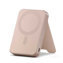 Power bank SATECHI OntheGo 10000mAh Magnetic Qi2 USB-C PD witch Stand (Desert Rose) (ST-B10Q2SR)
