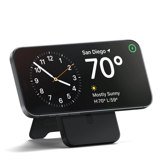 Արտաքին սնուցման մարտկոց SATECHI OntheGo 5000mAh Magnetic Qi2 USB-C PD witch Stand (Black) (ST-B5Q2SK)