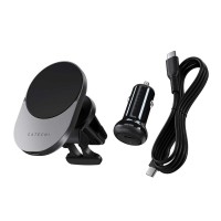 Автомобильный адаптер SATECHI Qi2 Wireless Car Charger (ST-Q2CCM)