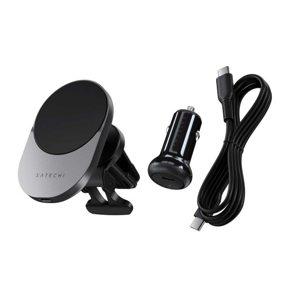 Автомобильный адаптер SATECHI Qi2 Wireless Car Charger (ST-Q2CCM)