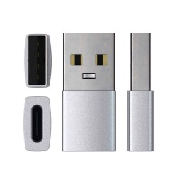 Usb переходник SATECHI Type-A to Type-C Adapter (Silver) (ST-TAUCS)