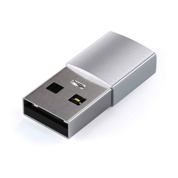 Usb переходник SATECHI Type-A to Type-C Adapter (Silver) (ST-TAUCS)