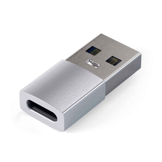 Usb переходник SATECHI Type-A to Type-C Adapter (Silver) (ST-TAUCS)