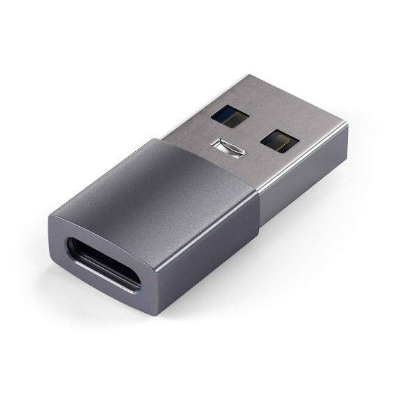 Usb переходник SATECHI Type-A to Type-C Adapter (Space Gray) (ST-TAUCM)