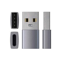 Usb переходник SATECHI Type-A to Type-C Adapter (Space Gray) (ST-TAUCM)