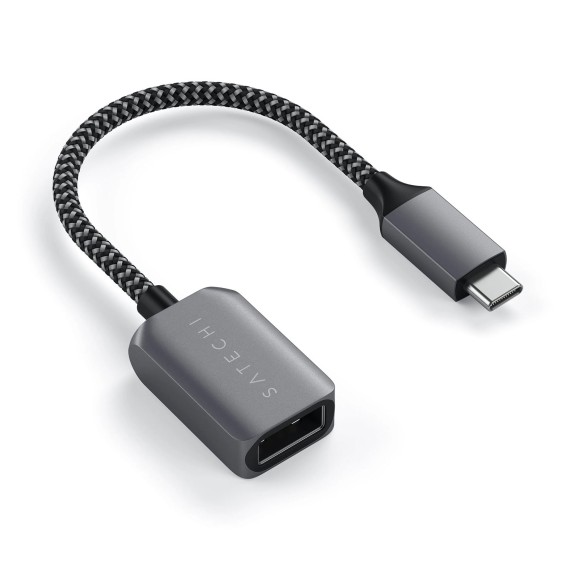 Usb переходник SATECHI USB-C to USB-A 3.0 Adapter Cable (Space Gray) (ST-UCATCM)