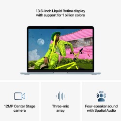 Նոթբուք APPLE MacBook Air 13 (Apple M5) 16GB 512GB (Sky Blue) (A3449) (MDHH4RU/A)