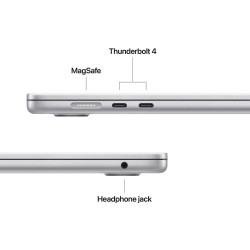 Նոթբուք APPLE MacBook Air 15 (Apple M5) 16GB 512GB (Silver) (A3448) (MDV94RU/A)