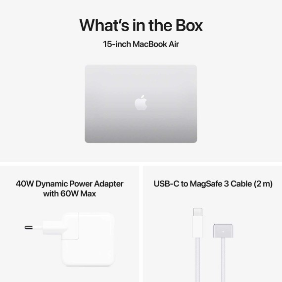 Նոթբուք APPLE MacBook Air 15 (Apple M5) 16GB 512GB (Silver) (A3448) (MDV94RU/A)