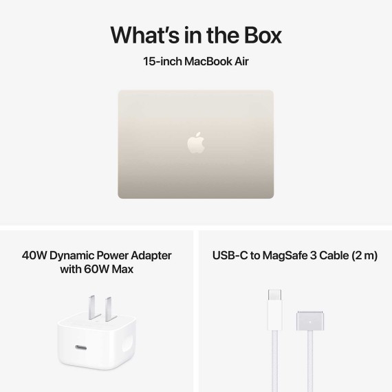 Նոթբուք APPLE MacBook Air 15 (Apple M5) 16GB 512GB (Starlight) (A3448) (MDVD4RU/A)