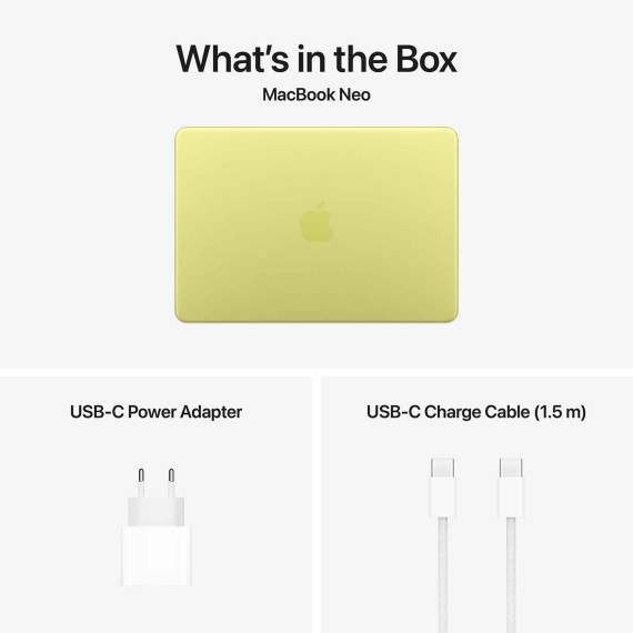 Ноутбук APPLE MacBook Neo 13 (Apple A18 Pro) 8GB 256GB (Citrus) (A3404) (MHFD4RU/A)