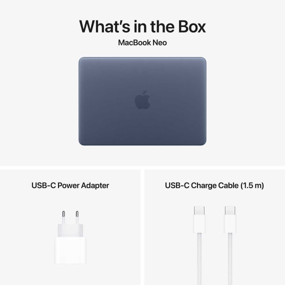 Notebook APPLE MacBook Neo 13 (Apple A18 Pro) 8GB 512GB Touch ID (Indigo) (A3404) (MHFG4RU/A)