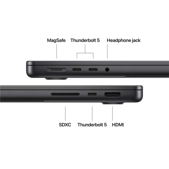 Ноутбук APPLE MacBook Pro 14 (Apple M5 Pro) 24GB 1TB (Space Black) (A3426) (MGDR4RU/A)