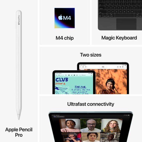 Պլանշետ APPLE iPad Air 13 (Apple M4) Wi-Fi 128GB (Space Grey) (A3461) (MH5N4QA/A)