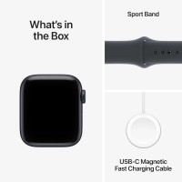 Smart watch APPLE Watch SE 3 GPS 40mm Midnight Aluminium Case witch Midnight Sport Band (A3324) (MEH94ET/A)